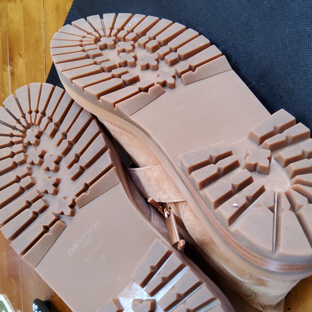 Jimmy Choo Cora Suede Combat Boots! EUC! - Picture 6 of 8